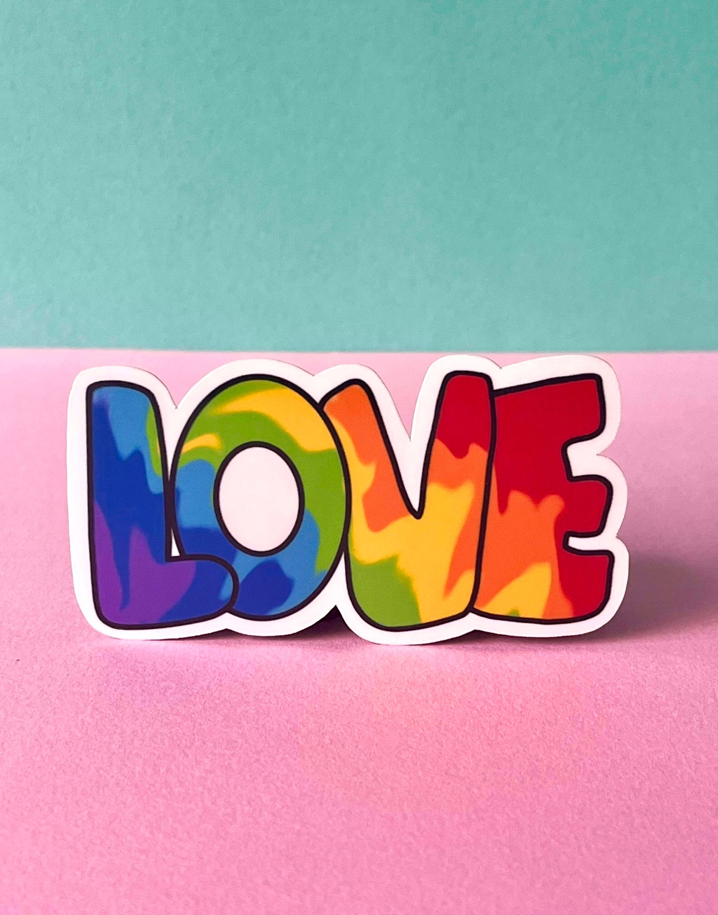 Rainbow LOVE Vinyl Sticker