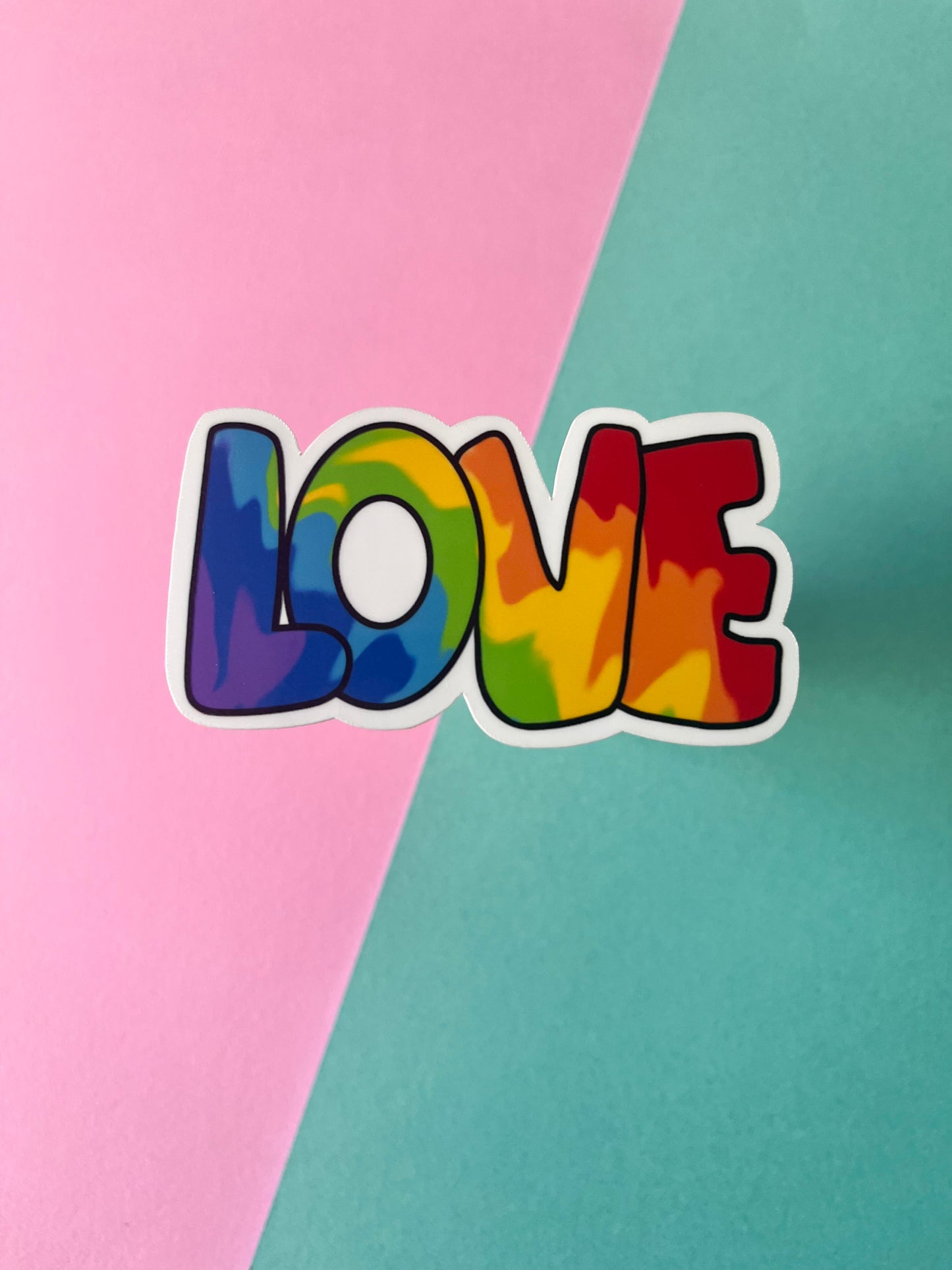 Rainbow LOVE Vinyl Sticker