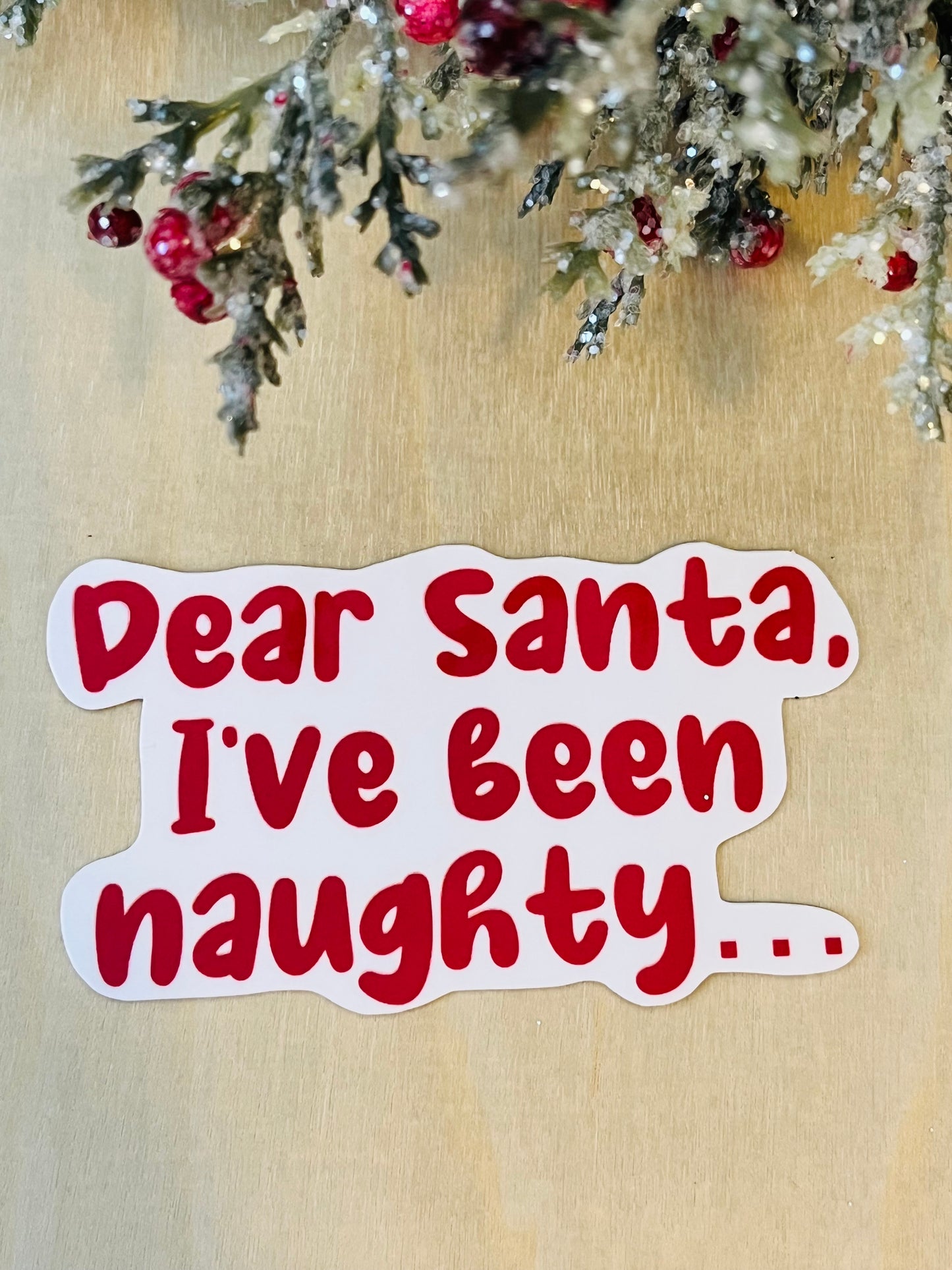 Dear Santa Vinyl Sticker