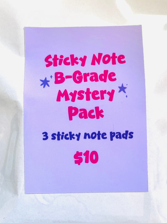 B-Grade Sticky Note Mystery Pack