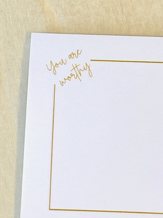 You Are Worthy Sticky Notes