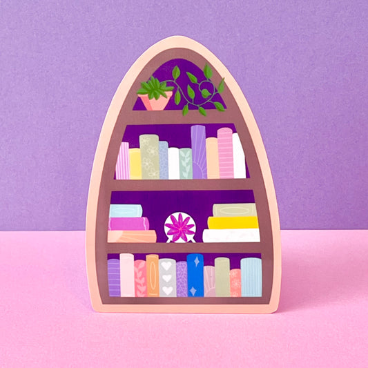 Bookcase Vinyl Sticker