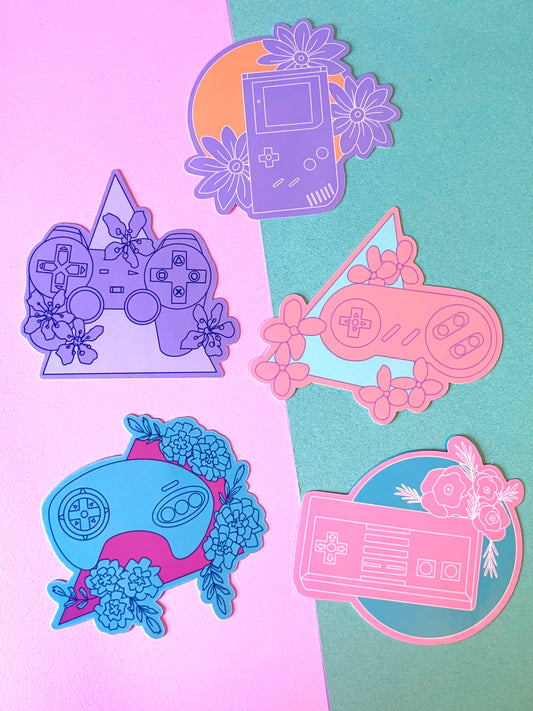 Retro Gamer Sticker Pack - Alternate Colors