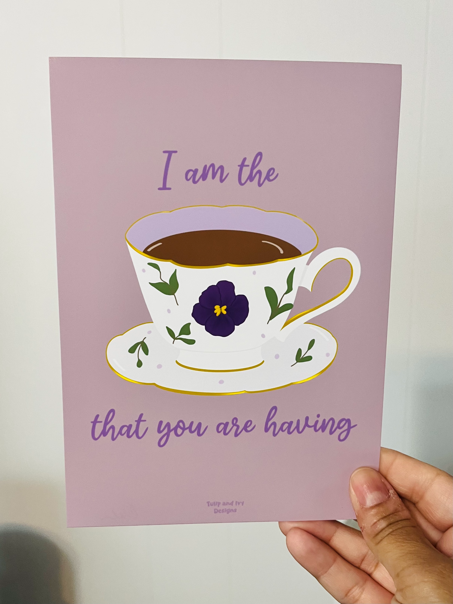 I Am The Tea Bridgerton Mini Art Print