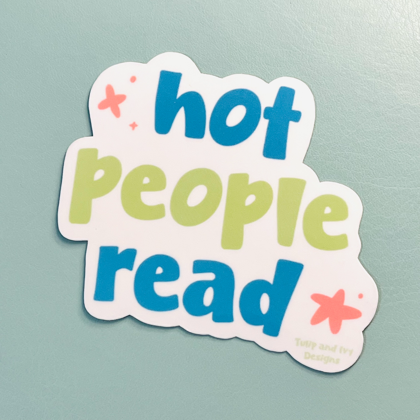 Hot People Read Vinyl Sticker