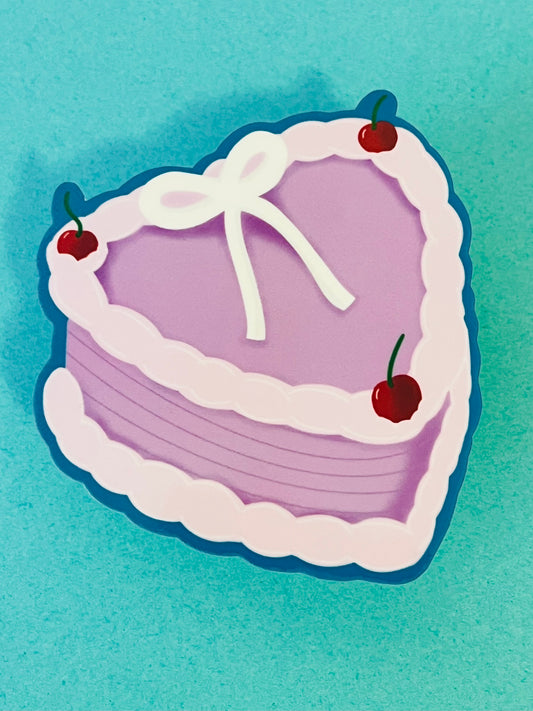 Heart Cake Vinyl Sticker