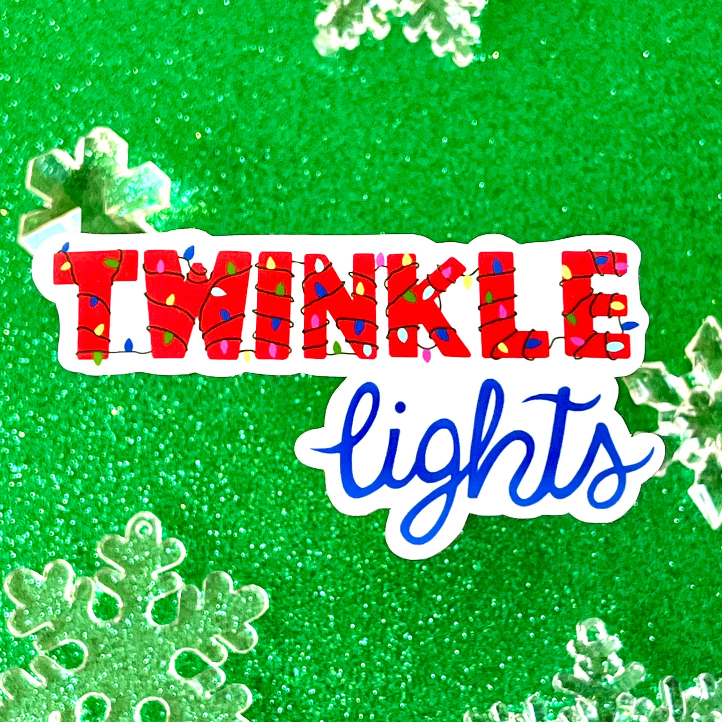 Twinkle Lights Vinyl Sticker