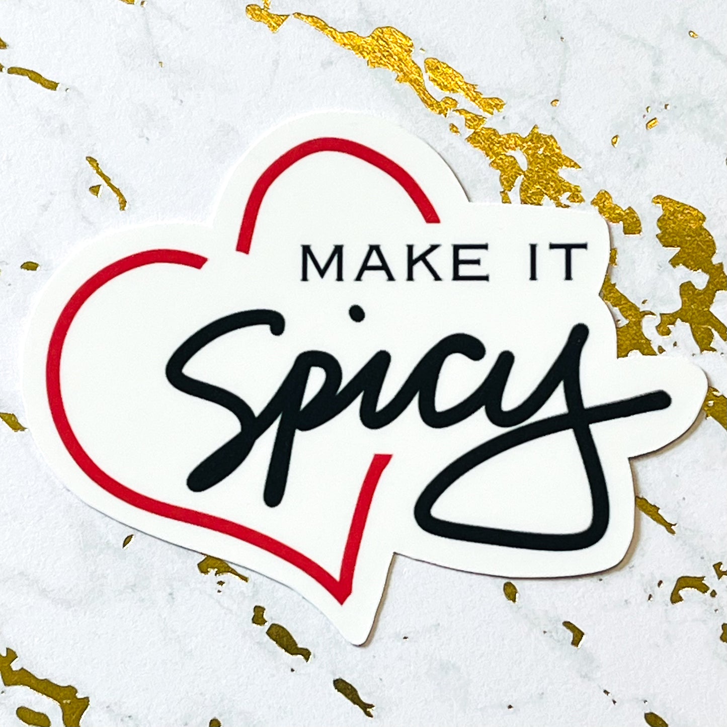 Make it Spicy Romance Reader Vinyl Sticker