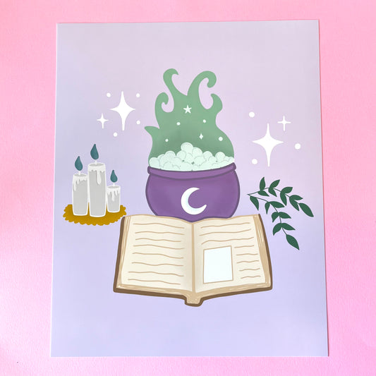 Witches' Grimoire Art Print