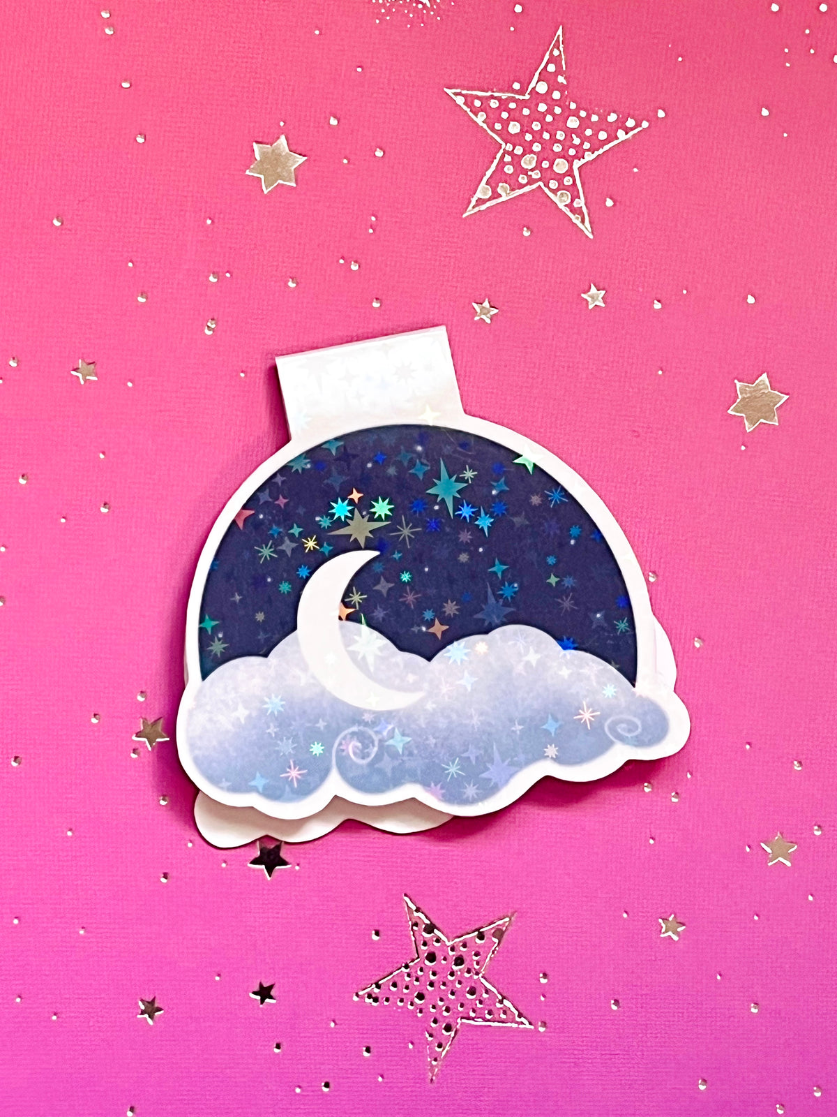 Moon and Stars Magnetic Bookmark