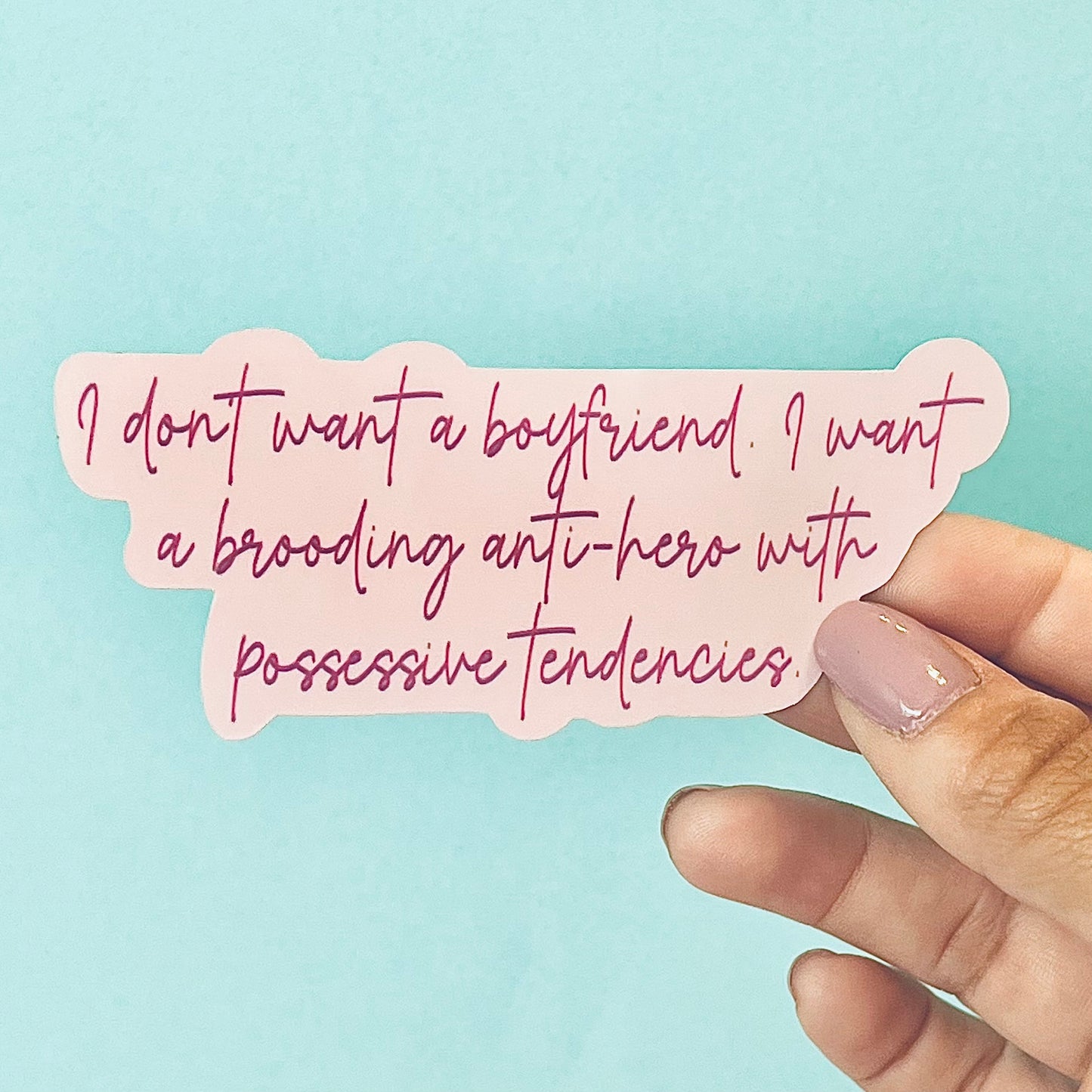 Brooding Anti-Hero Book Boyfriend Sticker