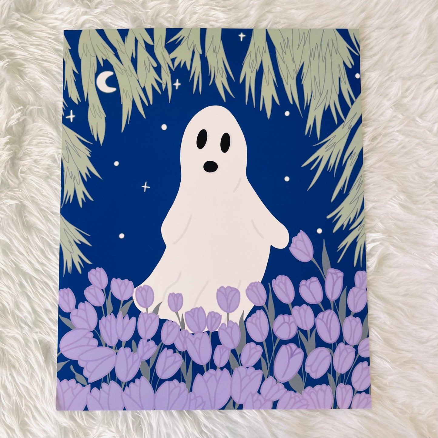 Forest Ghost Halloween Wall Art