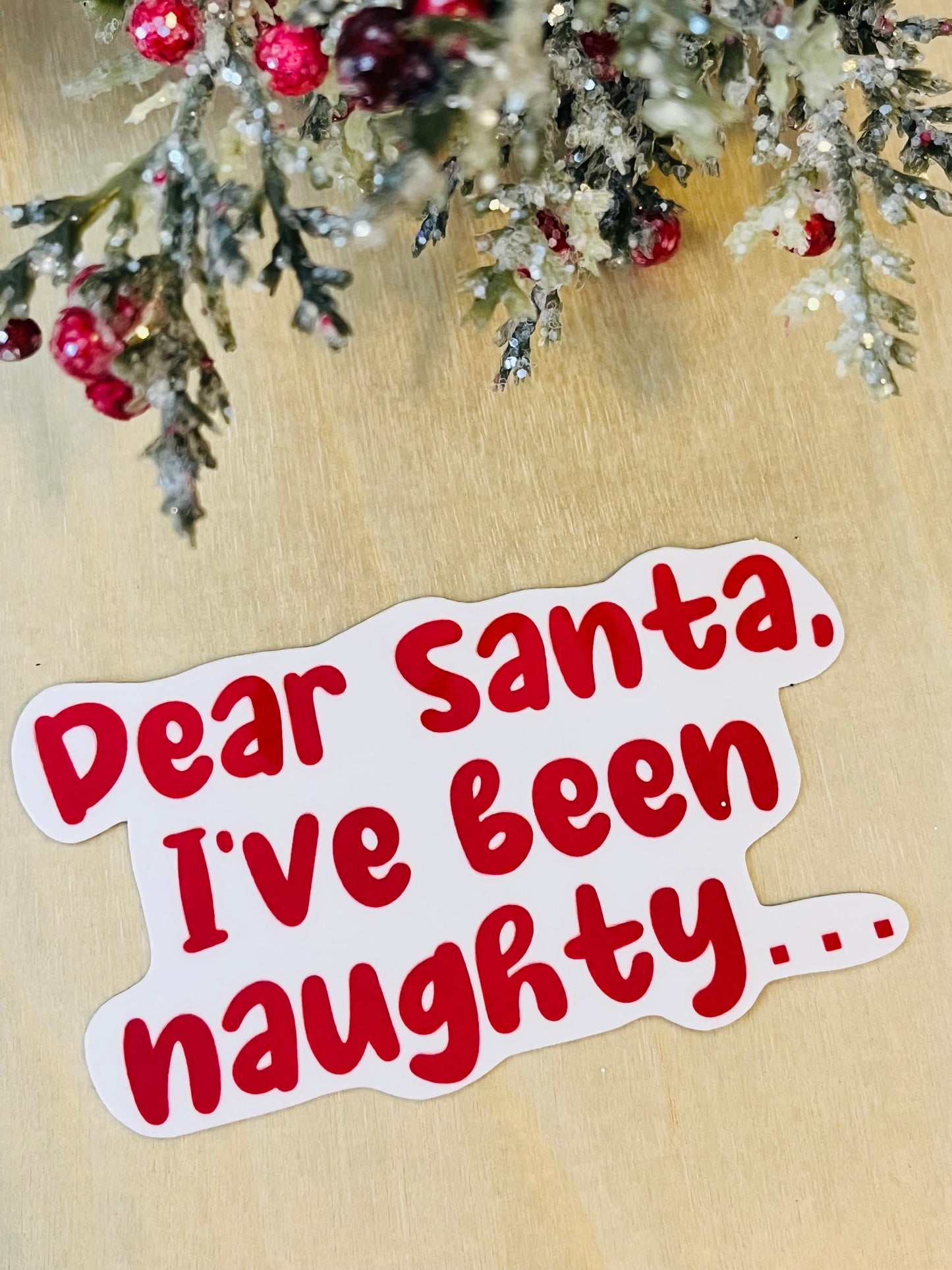 Dear Santa Vinyl Sticker
