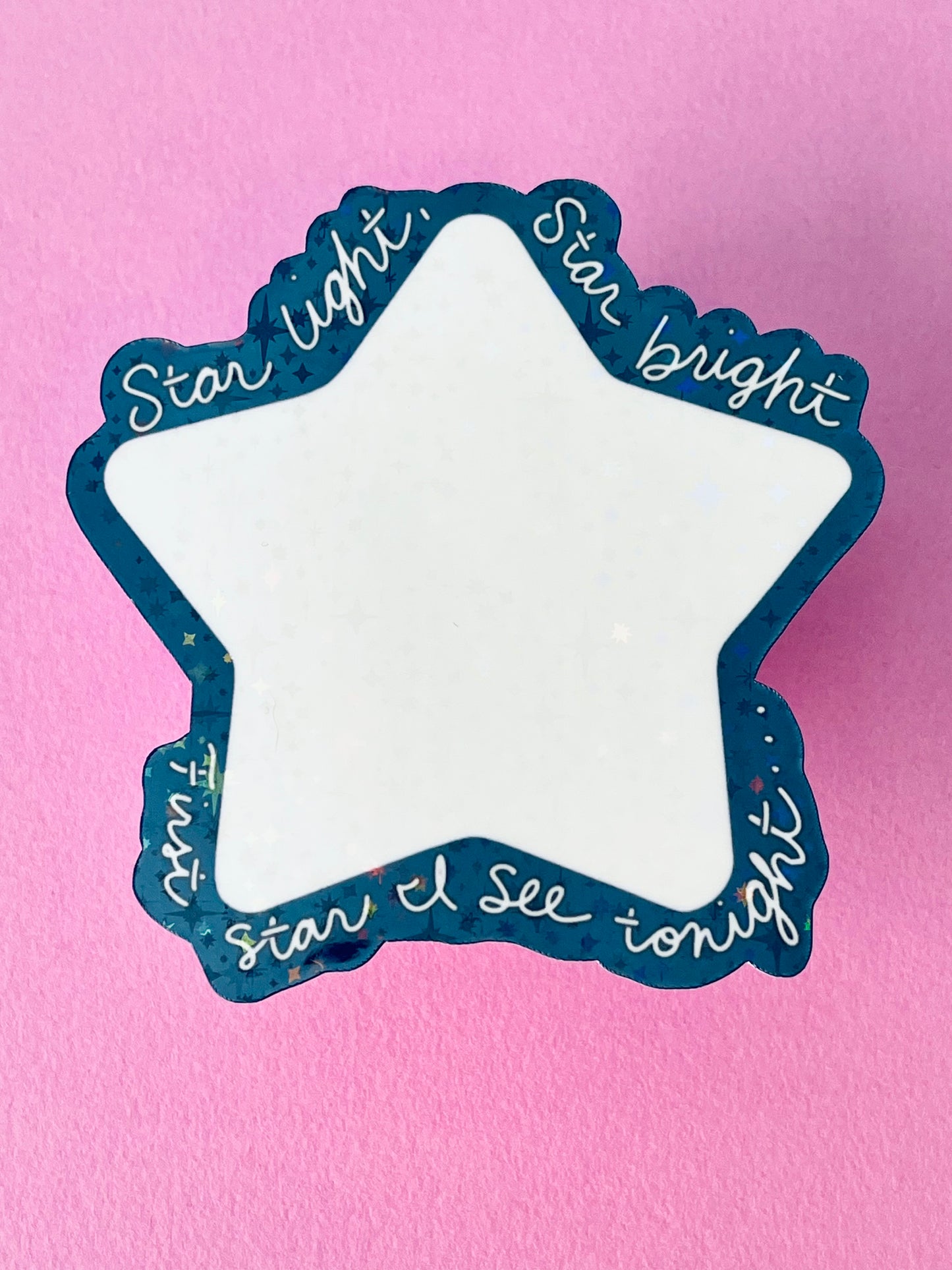 Star Light, Star Bright Holographic Vinyl Sticker