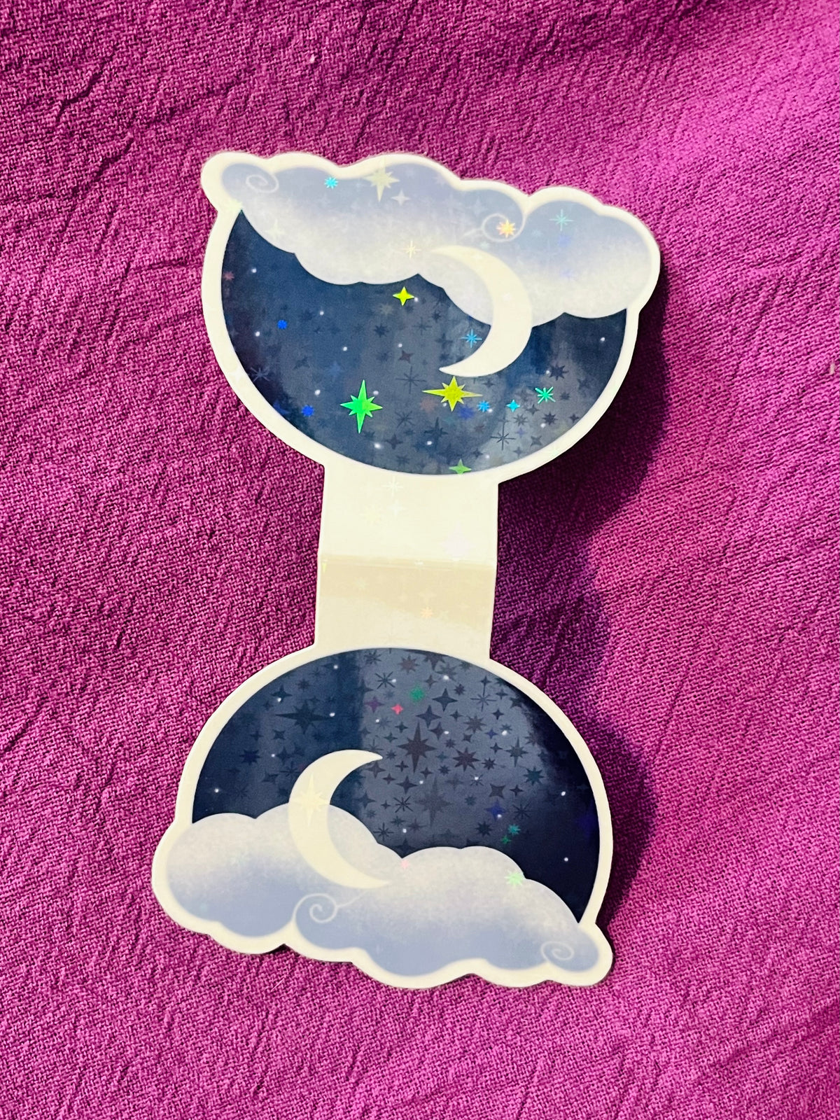 Moon and Stars Magnetic Bookmark