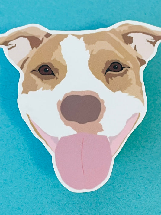 American Pit Bull Terrier Dog Breed Vinyl Sticker