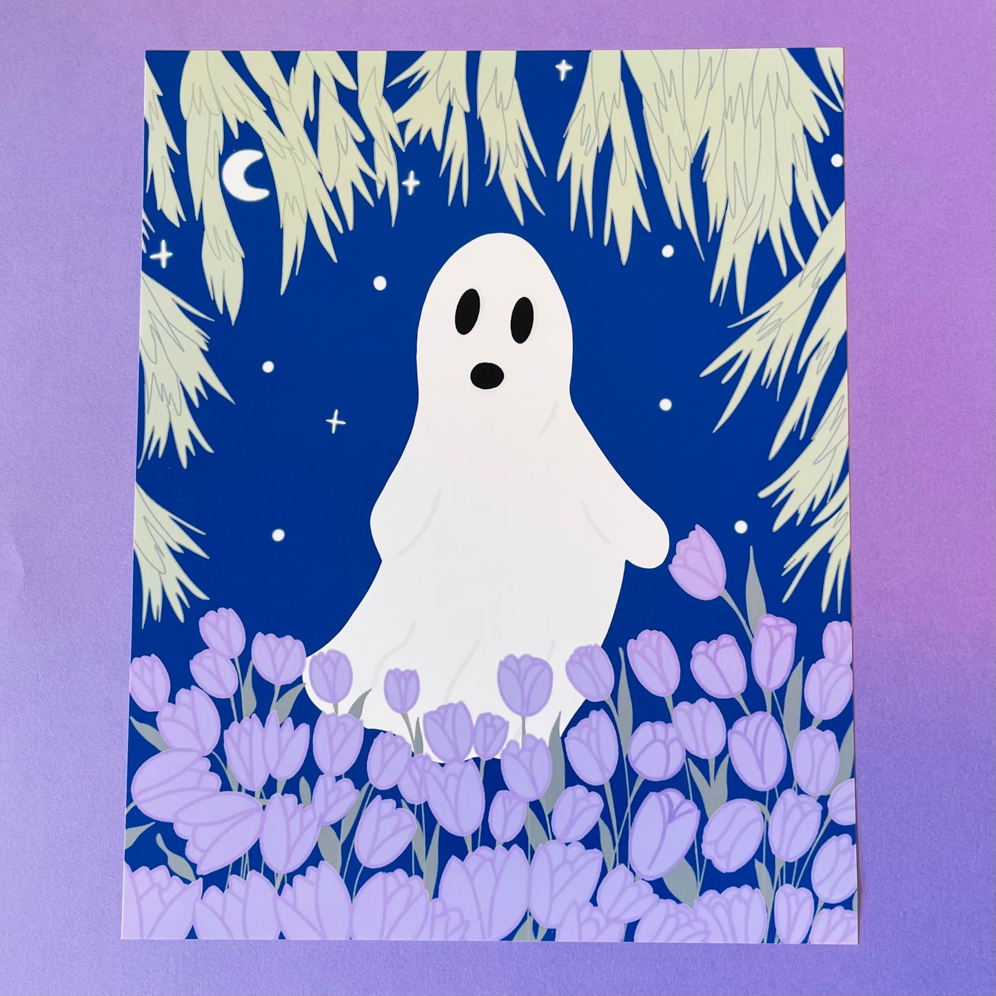 Forest Ghost Halloween Wall Art