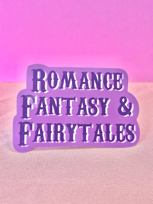 Romance Fantasy & Fairytales Bookish Sticker