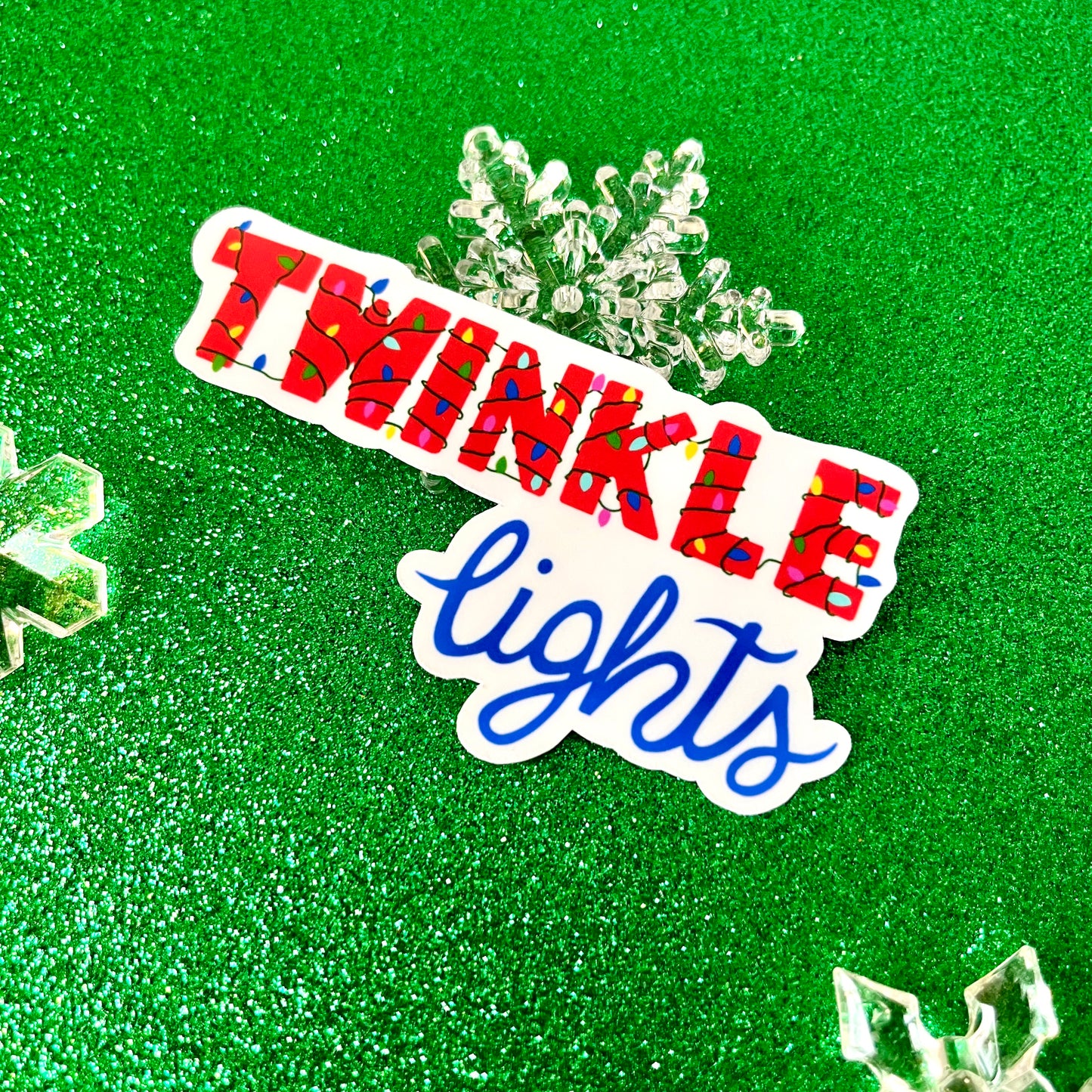 Twinkle Lights Vinyl Sticker