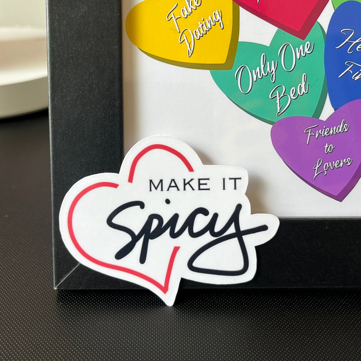 Make it Spicy Romance Reader Vinyl Sticker