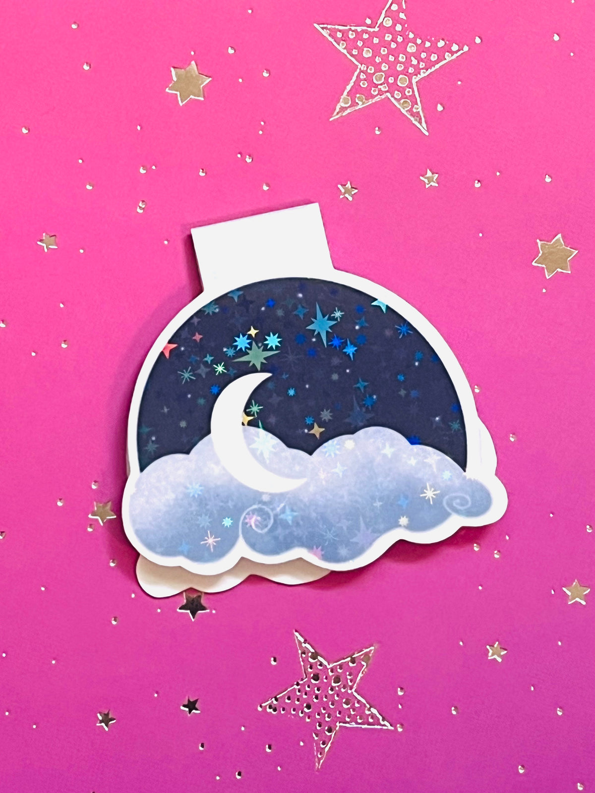Moon and Stars Magnetic Bookmark