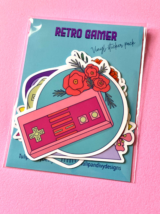 Retro Gamer Sticker Pack