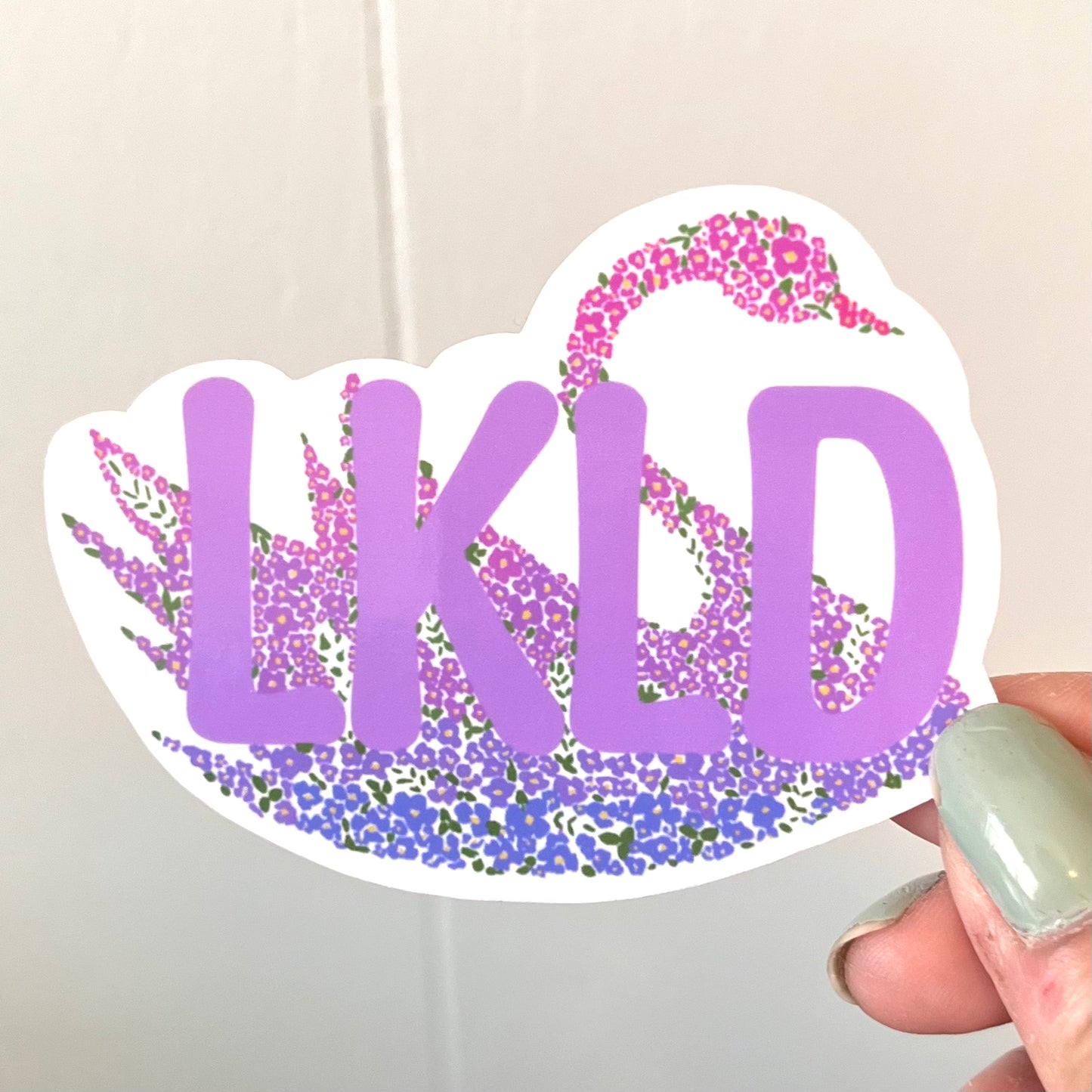 Lakeland Swan Ombre Sticker