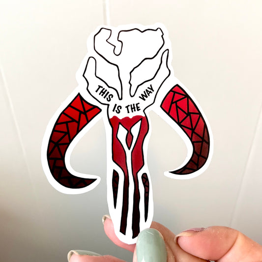 This is the Way Mandalorian Sticker