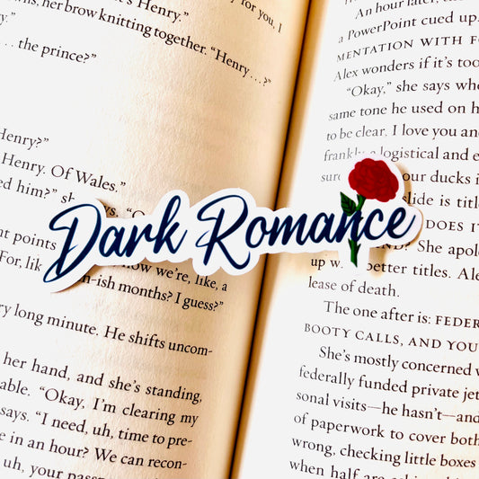 Dark Romance Reader Sticker