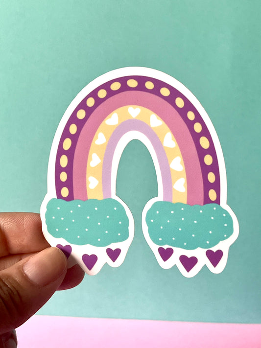 Boho Rainbow Vinyl Sticker