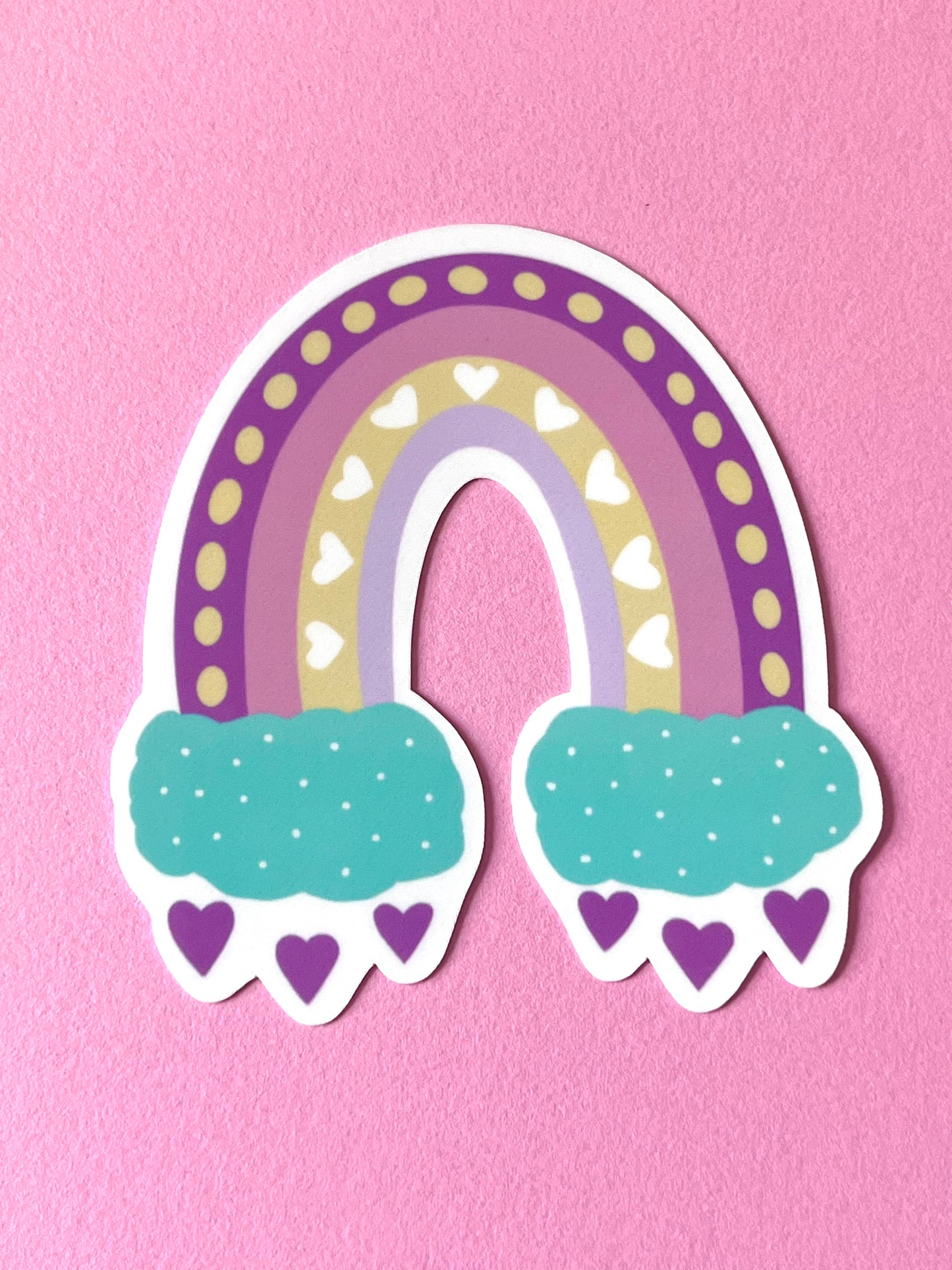 Boho Rainbow Vinyl Sticker