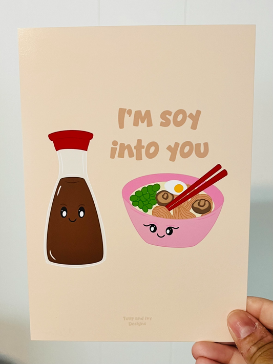 I'm Soy Into You Mini Art Print