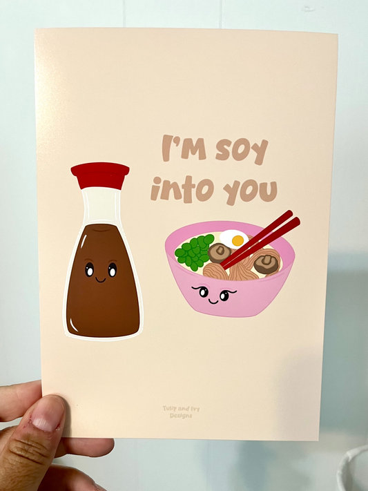 I'm Soy Into You Mini Art Print