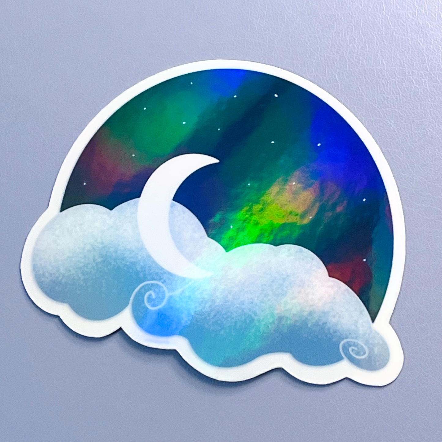 Starry Night Holographic Vinyl Sticker