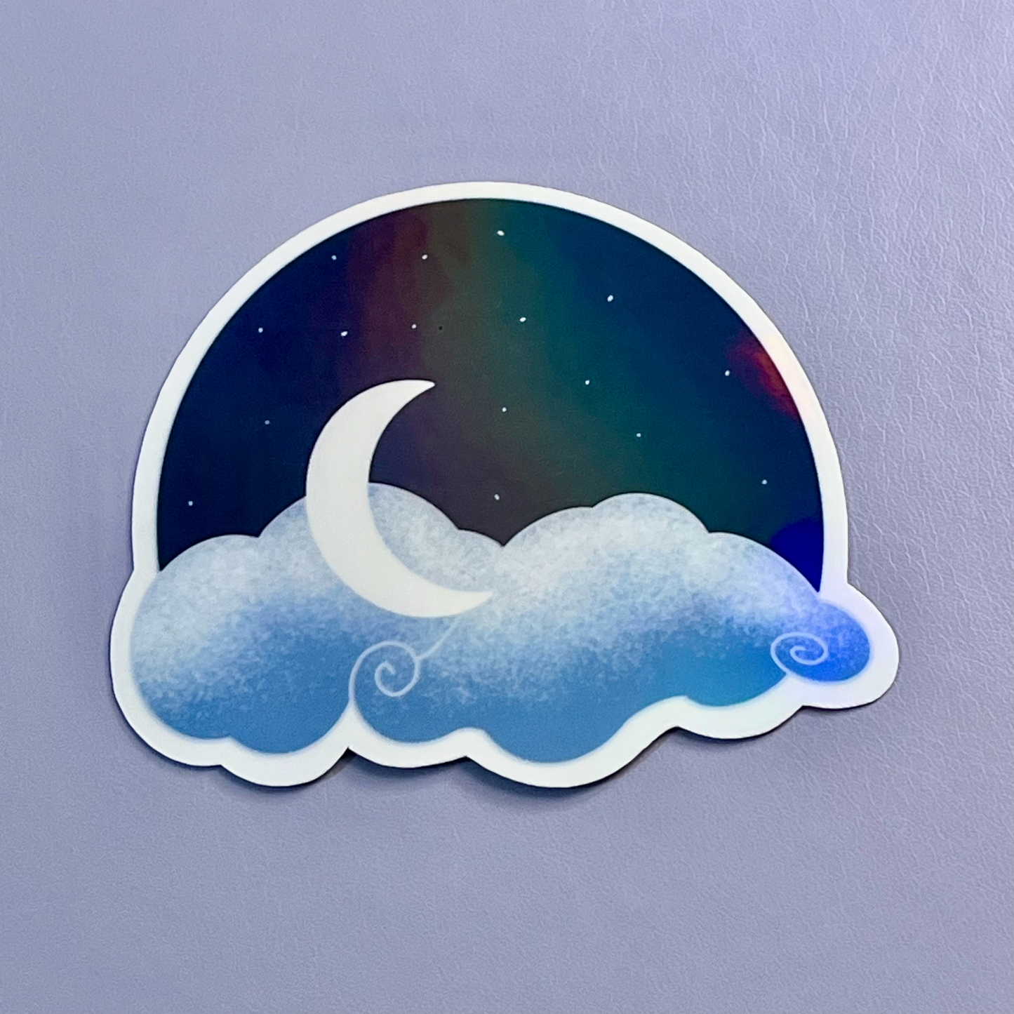 Starry Night Holographic Vinyl Sticker