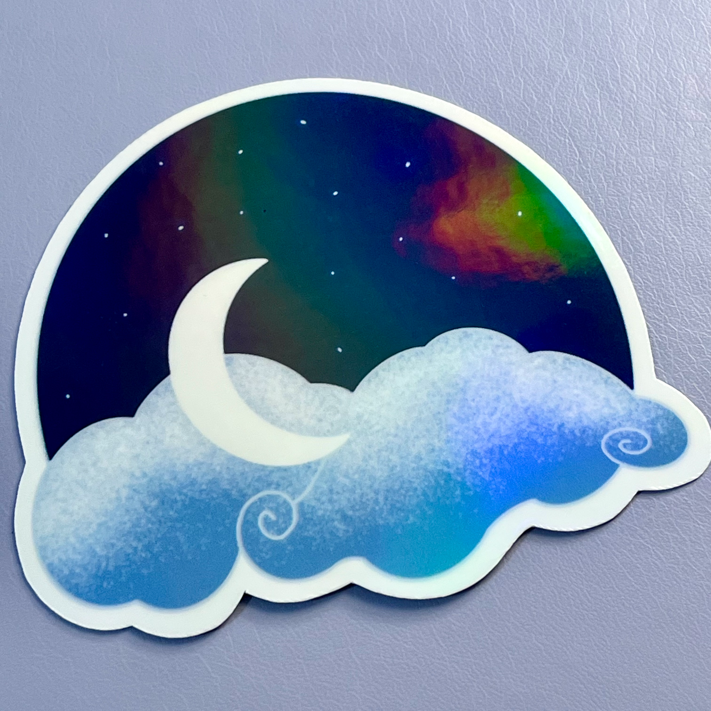 Starry Night Holographic Vinyl Sticker