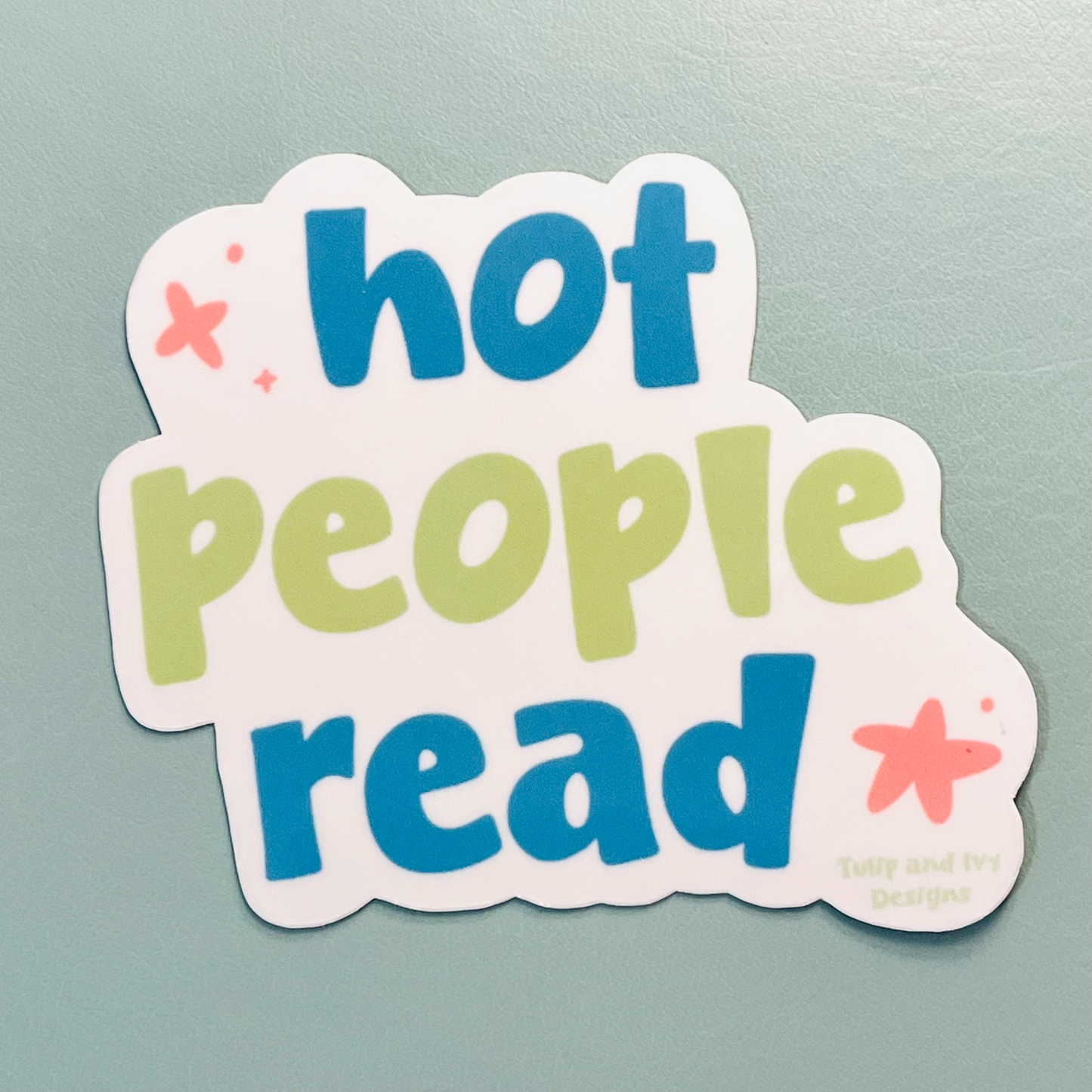 Hot People Read Vinyl Sticker
