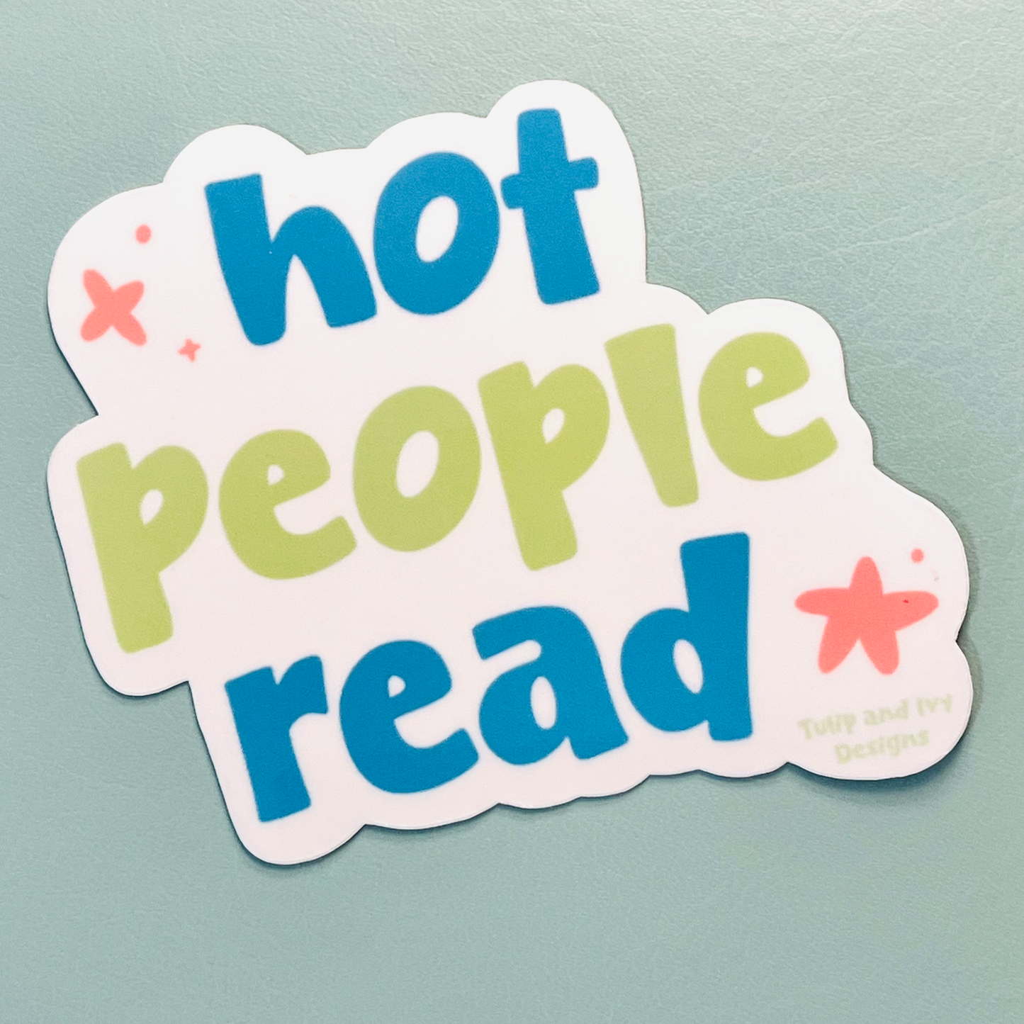 Hot People Read Vinyl Sticker