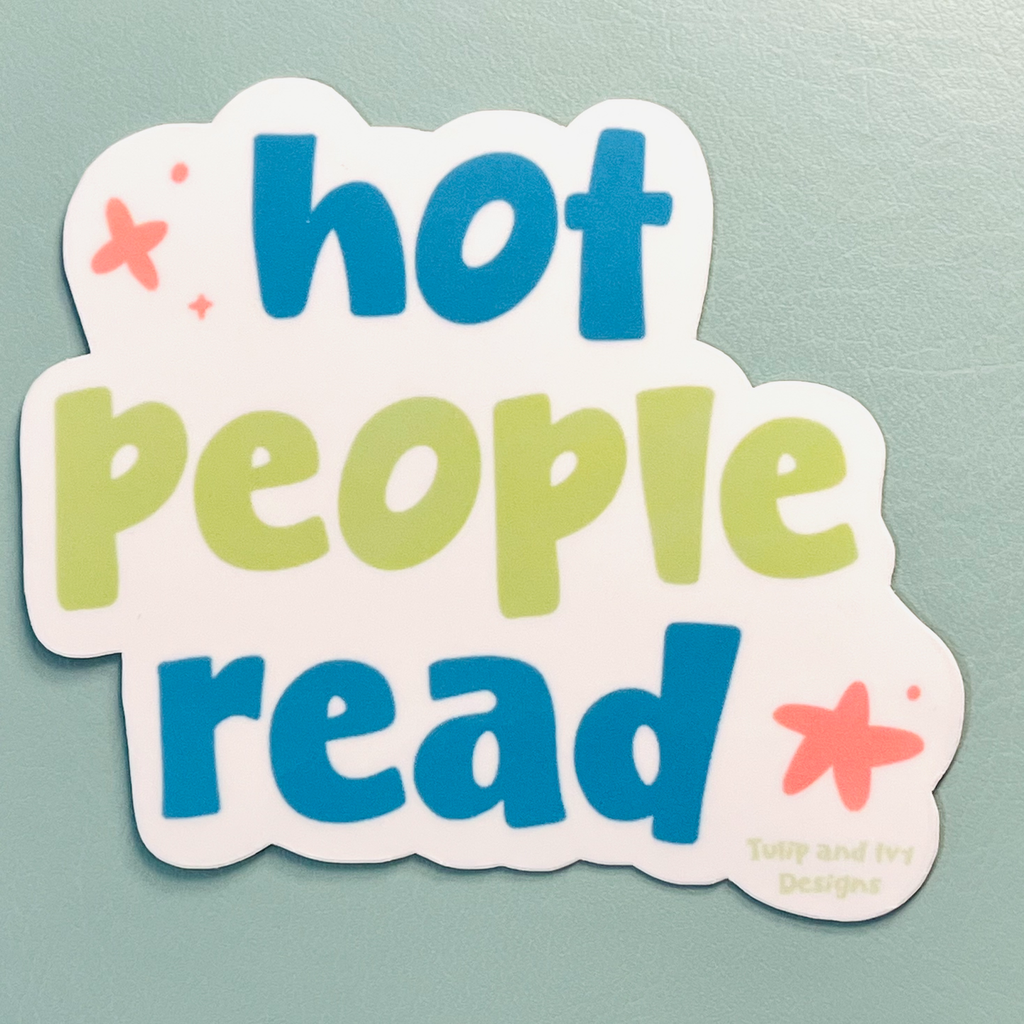 Hot People Read Vinyl Sticker