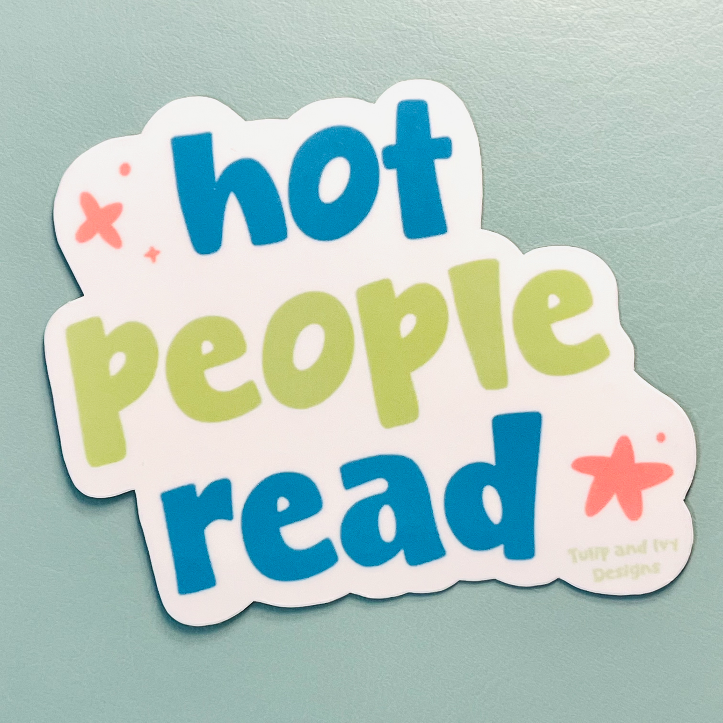 Hot People Read Vinyl Sticker