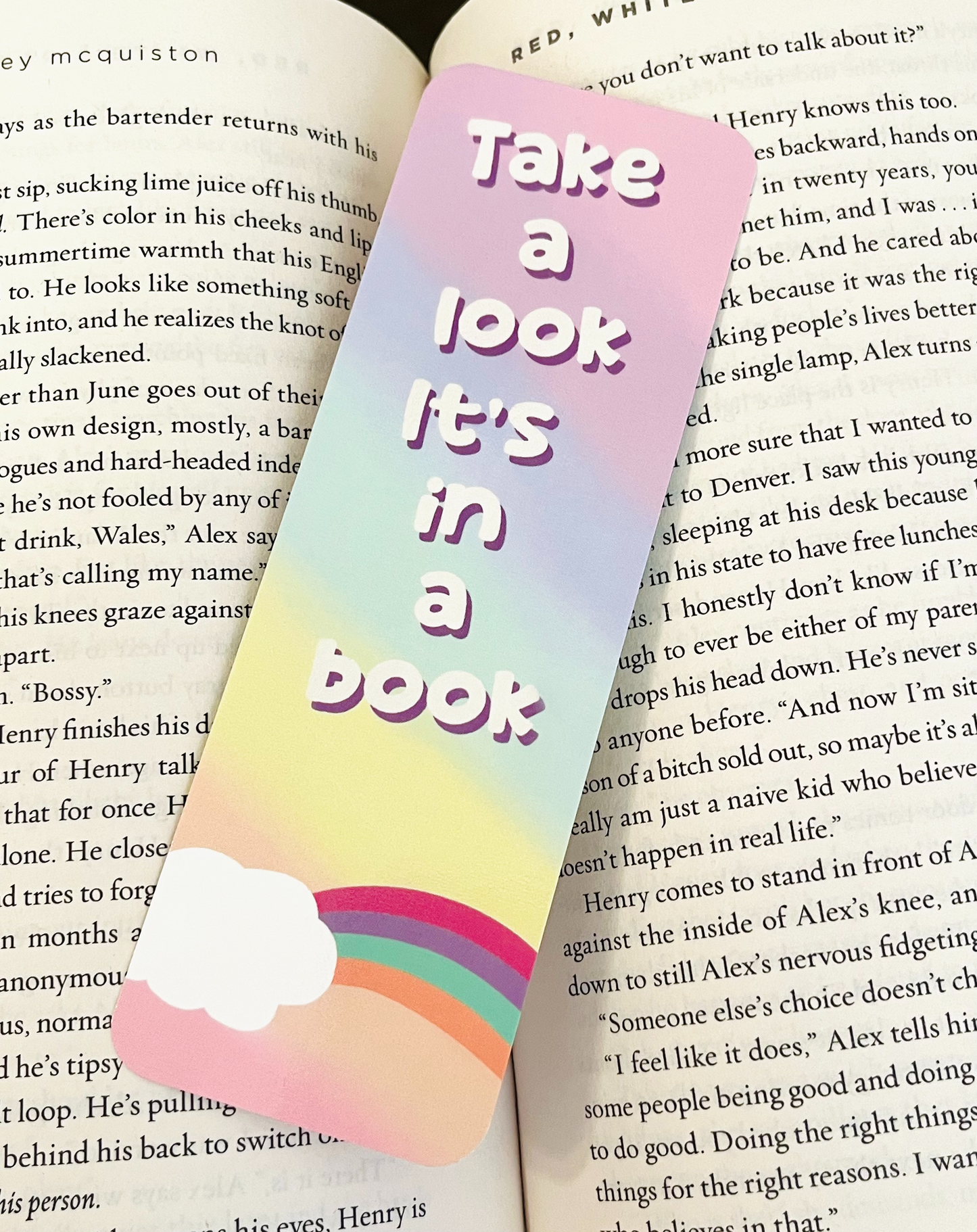 Reading Rainbow Inspired Bookmark