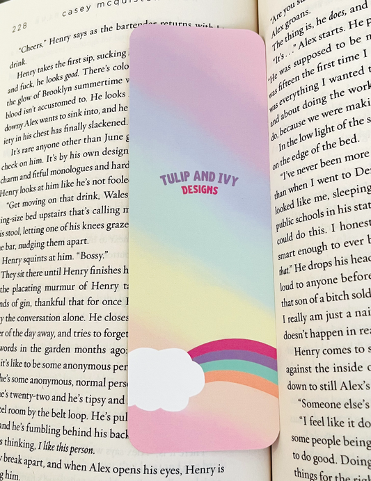 Reading Rainbow Inspired Bookmark